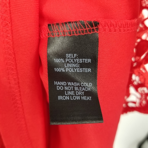 Lulu's | Briarwood Red Lace Midi Dress - Picture 8 of 9